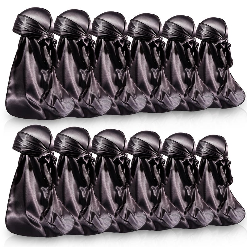 فورس ويف 12 قطعة دوراج حريري للرجال والنساء دوراج ساتان ل360 ويفز